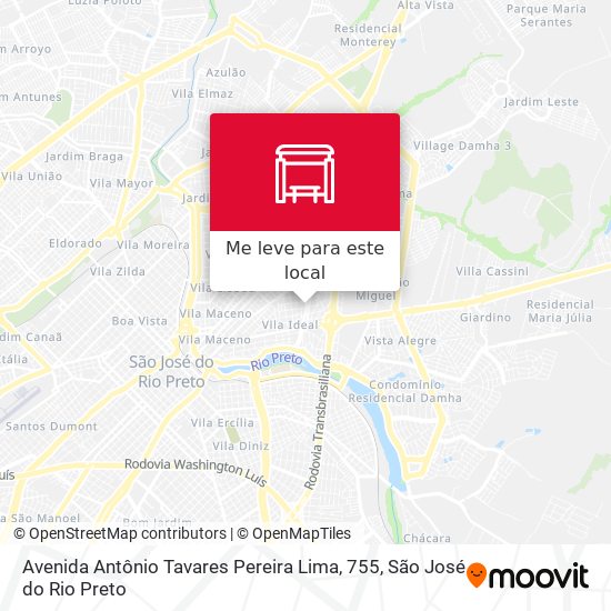 Avenida Antônio Tavares Pereira Lima, 755 mapa