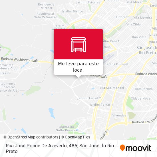 Rua José Ponce De Azevedo, 485 mapa