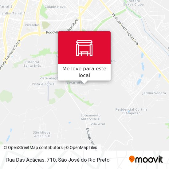 Rua Das Acácias, 710 mapa