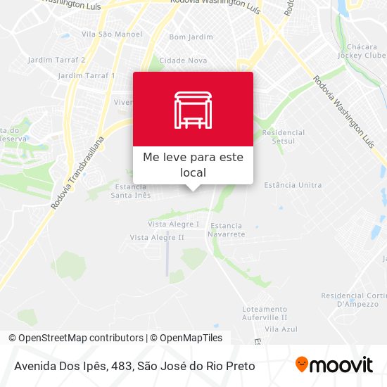 Avenida Dos Ipês, 483 mapa