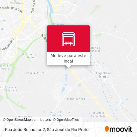 Rua João Benhossi, 2 mapa