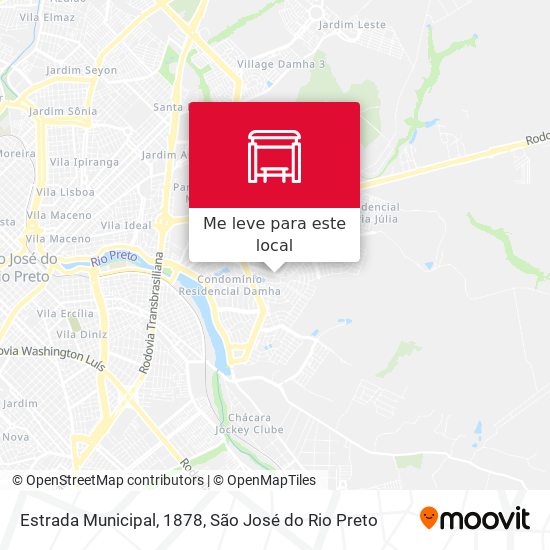 Estrada Municipal, 1878 mapa