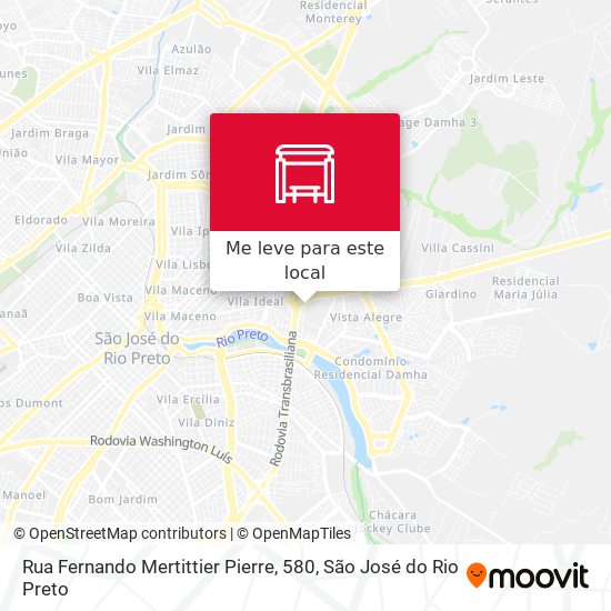 Rua Fernando Mertittier Pierre, 580 mapa