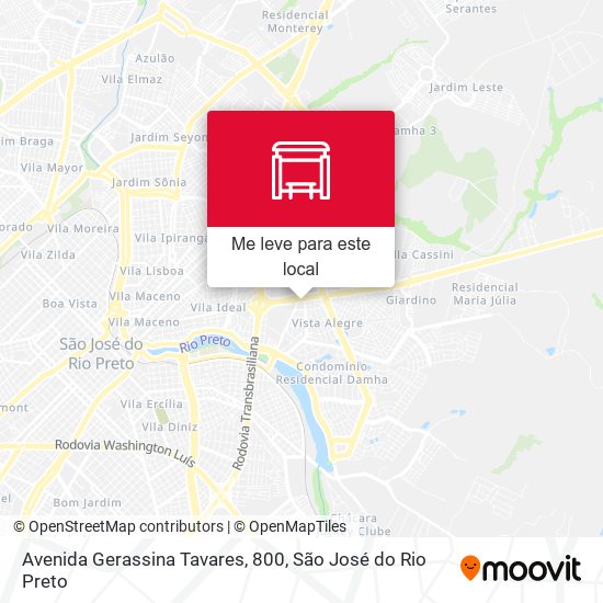 Avenida Gerassina Tavares, 800 mapa