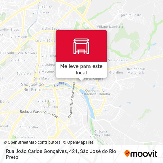 Rua João Carlos Gonçalves, 421 mapa