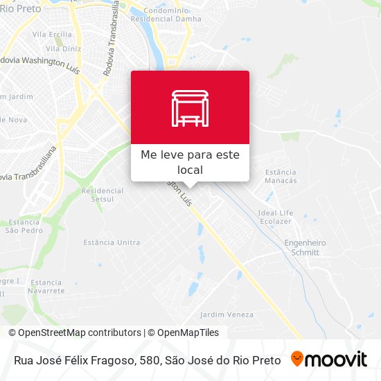Rua José Félix Fragoso, 580 mapa