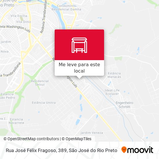 Rua José Félix Fragoso, 389 mapa