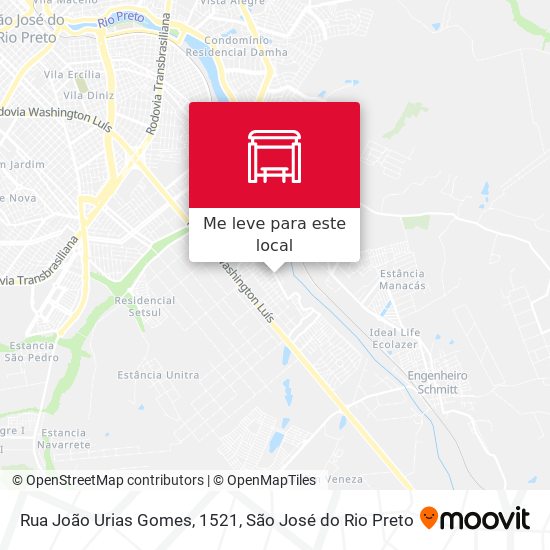 Rua João Urias Gomes, 1521 mapa