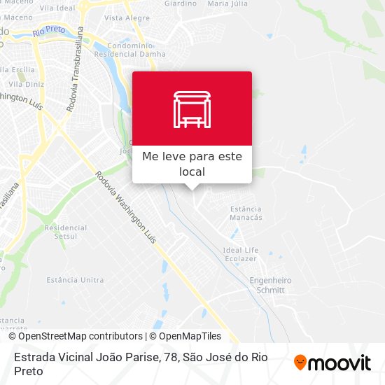 Estrada Vicinal João Parise, 78 mapa
