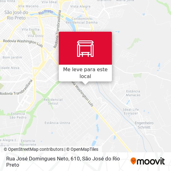 Rua José Domingues Neto, 610 mapa