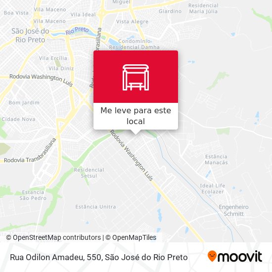 Rua Odilon Amadeu, 550 mapa