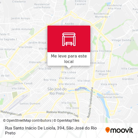 Rua Santo Inácio De Loiola, 394 mapa