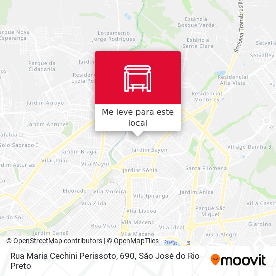 Rua Maria Cechini Perissoto, 690 mapa