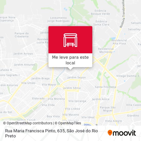 Rua Maria Francisca Pinto, 635 mapa