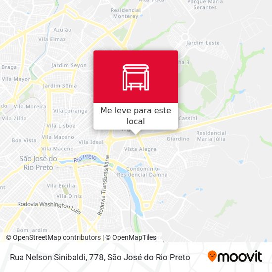 Rua Nelson Sinibaldi, 778 mapa