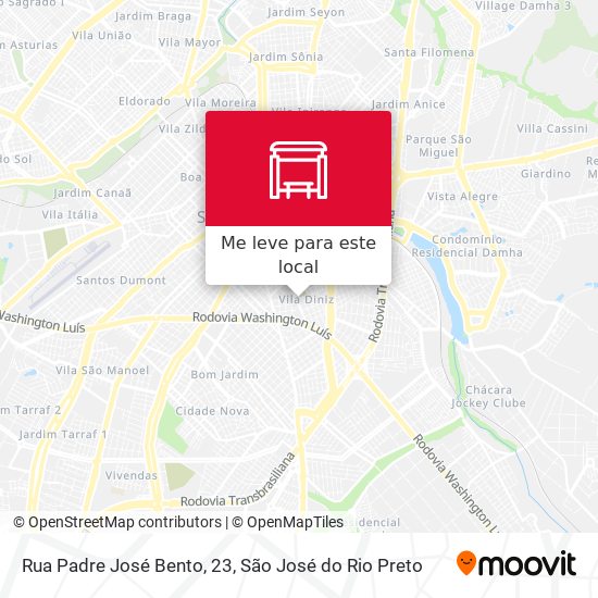 Rua Padre José Bento, 23 mapa