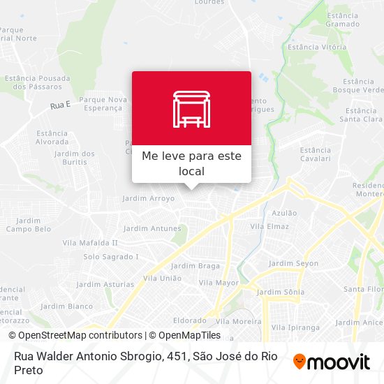 Rua Walder Antonio Sbrogio, 451 mapa