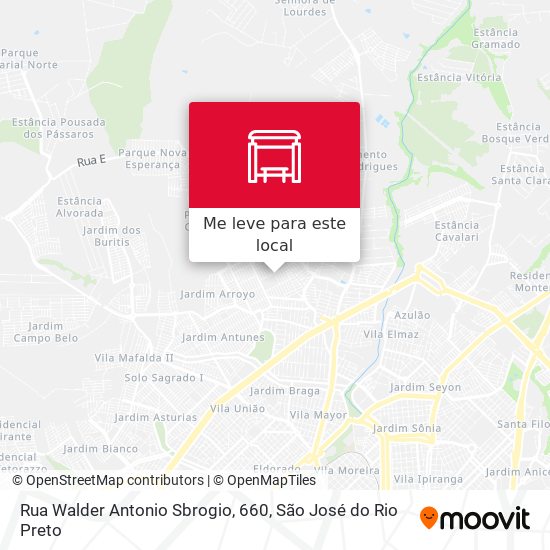 Rua Walder Antonio Sbrogio, 660 mapa