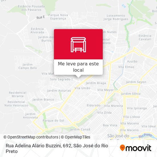 Rua Adelina Alário Buzzini, 692 mapa