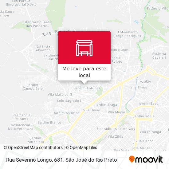 Rua Severino Longo, 681 mapa