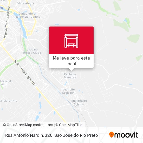 Rua Antonio Nardin, 326 mapa