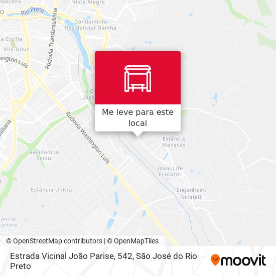 Estrada Vicinal João Parise, 542 mapa