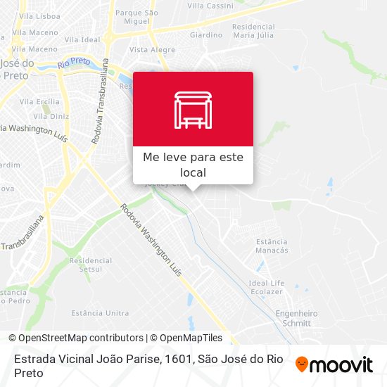 Estrada Vicinal João Parise, 1601 mapa
