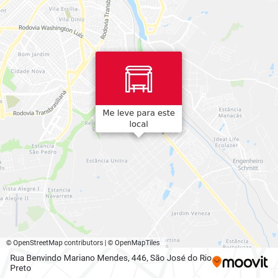 Rua Benvindo Mariano Mendes, 446 mapa