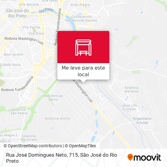 Rua José Domingues Neto, 715 mapa