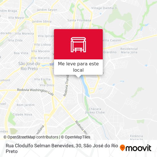 Rua Clodulfo Selman Benevides, 30 mapa