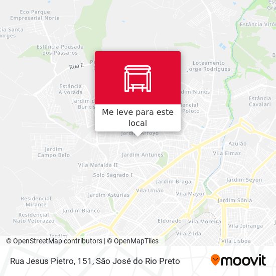 Rua Jesus Pietro, 151 mapa