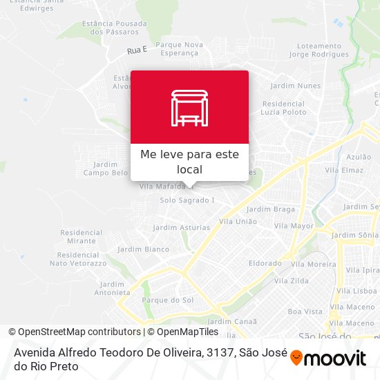 Avenida Alfredo Teodoro De Oliveira, 3137 mapa