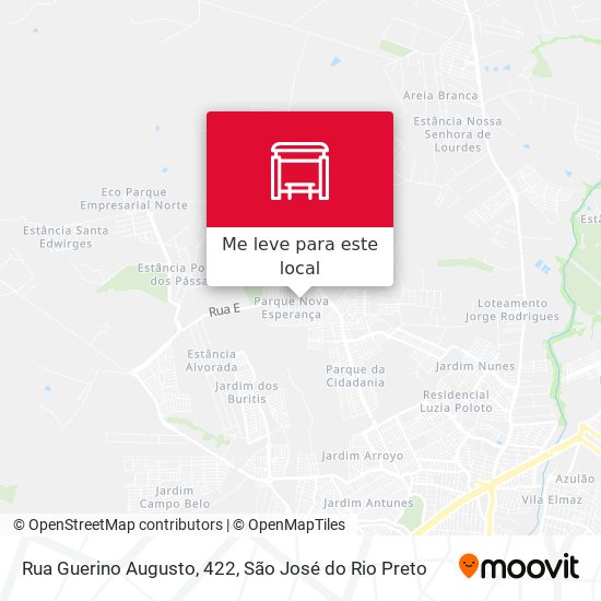 Rua Guerino Augusto, 422 mapa