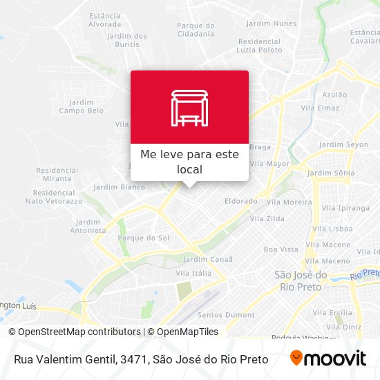 Rua Valentim Gentil, 3471 mapa