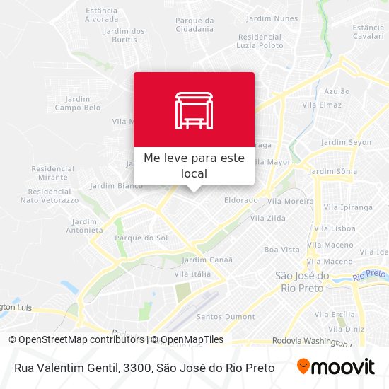 Rua Valentim Gentil, 3300 mapa