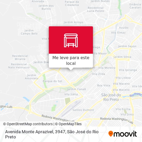 Avenida Monte Aprazível, 3947 mapa