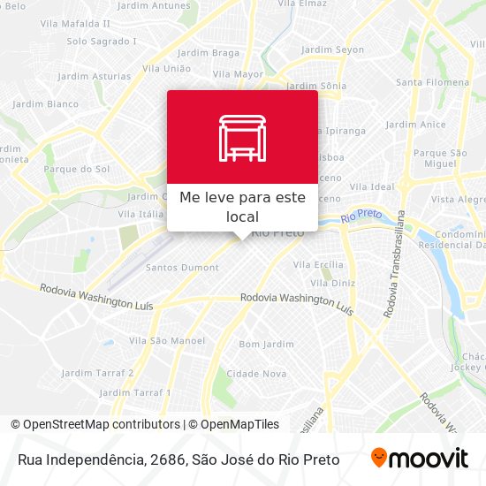 Rua Independência, 2686 mapa