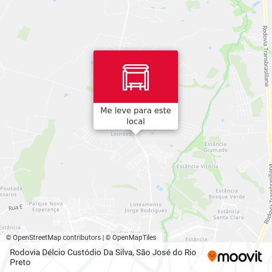 Rodovia Délcio Custódio Da Silva mapa