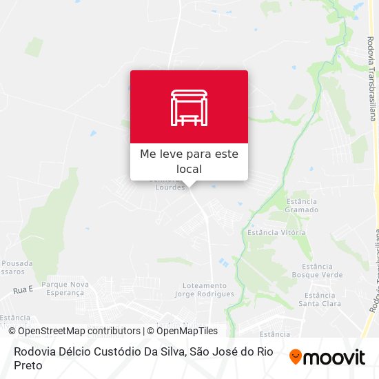 Rodovia Délcio Custódio Da Silva mapa