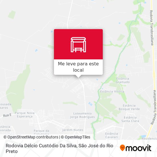 Rodovia Délcio Custódio Da Silva mapa