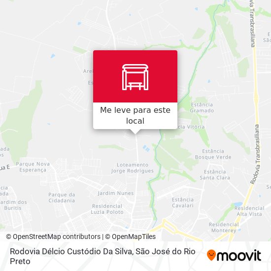 Rodovia Délcio Custódio Da Silva mapa