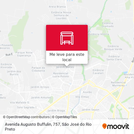 Avenida Augusto Buffulin, 757 mapa