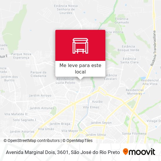 Avenida Marginal Dois, 3601 mapa
