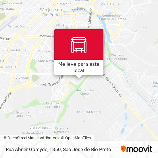 Rua Abner Gomyde, 1850 mapa