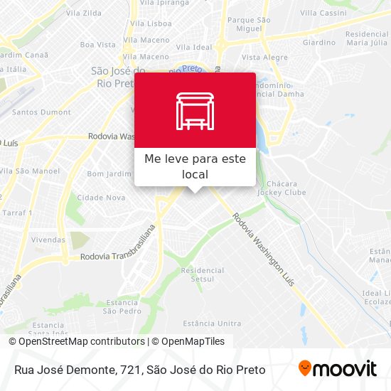 Rua José Demonte, 721 mapa