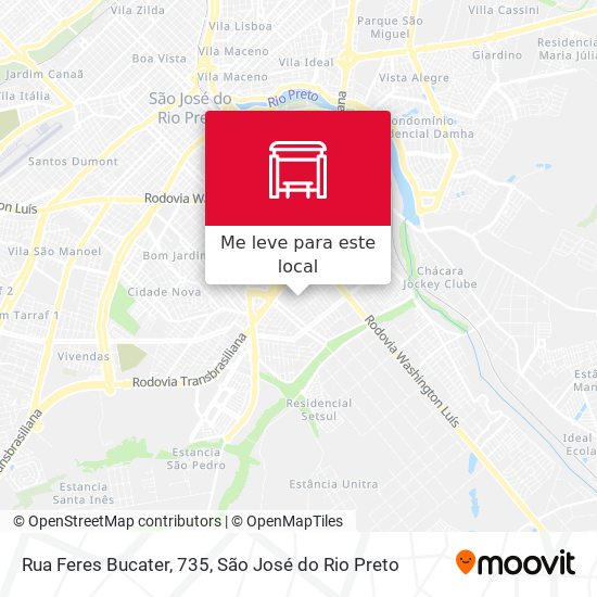 Rua Feres Bucater, 735 mapa