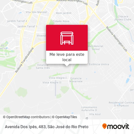 Avenida Dos Ipês, 483 mapa