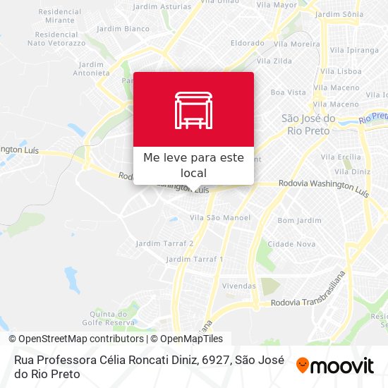 Rua Professora Célia Roncati Diniz, 6927 mapa