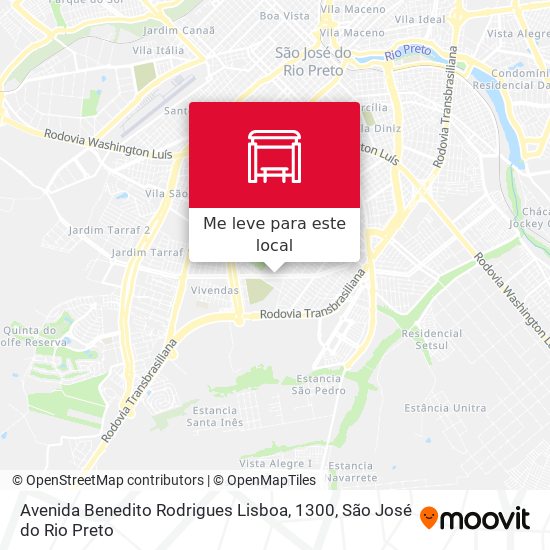 Avenida Benedito Rodrigues Lisboa, 1300 mapa