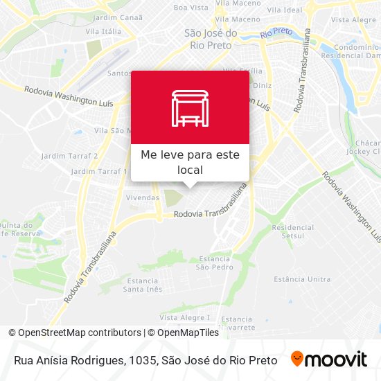 Rua Anísia Rodrigues, 1035 mapa